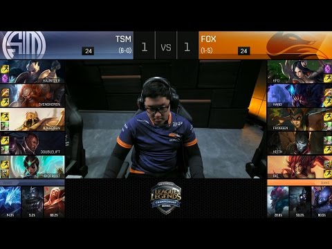 TSM vs FOX Game 3 Highlights - TEAM SOLOMID vs ECHO FOX NA LCS Week 4 Summer 2016