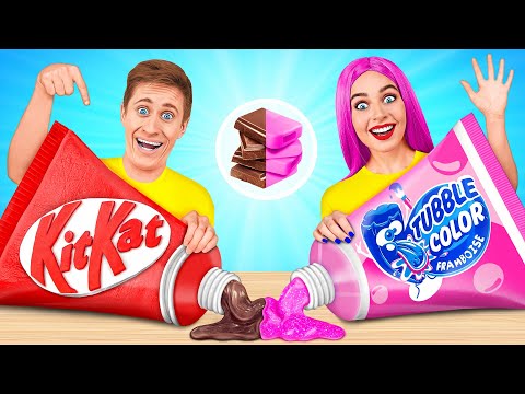 Bubble Gum vs Chocolate Food Challenge #5 by Multi DO Challenge
