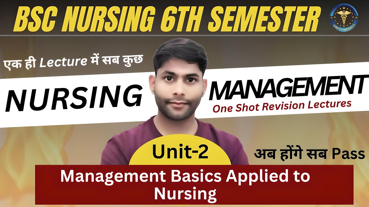 Nursing Management And Leadership - Unit -2 | Management Basic Applied To Nursing | BSc Nursing