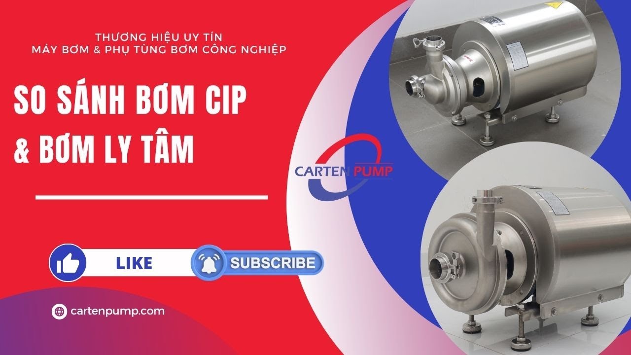 Bơm ly tâm thực phẩm chính hãng Carten Pumps
