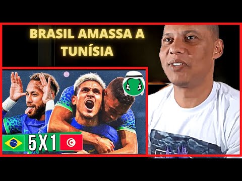 ♫ 5x1 - BRASIL AMASSA A TUNÍSIA E PEDRO FAZ GOLAÇO | Paródia Ela é da Bagaceira - Romim Mahta IREACT