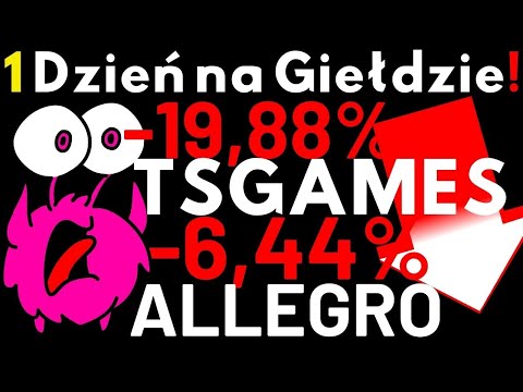 Potężne SPADKI TSGAMES ALLEGRO czuje presję akcje spadają Amazon Prime w Polsce