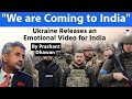 Ukraine Releases an Emotional Video for India | WE ARE COMING TO INDIA | By Prashant Dhawan