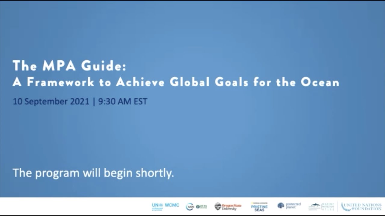 Virtual Event: The MPA Guide and What It Means for our Oceans