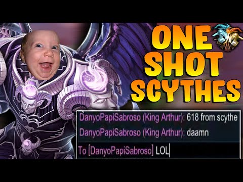 HIGHEST POSSIBLE POWER YOU CAN BUILD ON THANATOS 1 SHOTS! - Masters Ranked Duel - SMITE