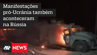 Protestos contra ataques da Rússia são registrados em todo o mundo