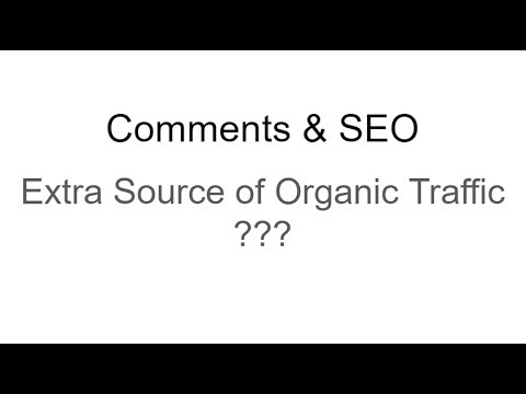 , title : '#8 Comments and SEO - Are YouTube and Other Comments Good for SEO and Rankings?'