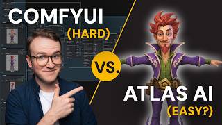 3Dモデルの生成とリギング方法：ComfyUI（無料）vs. Atlas AI（プロ）