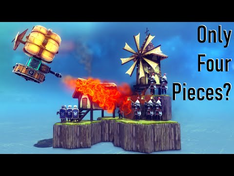 Can You Use Only 4 Blocks to Beat Besiege?