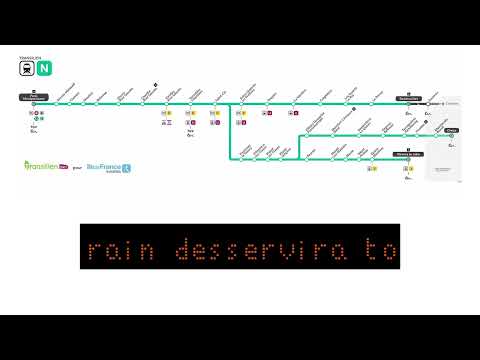 Annonce Destination Paris Montparnasse - PORO - Transilien Ligne N