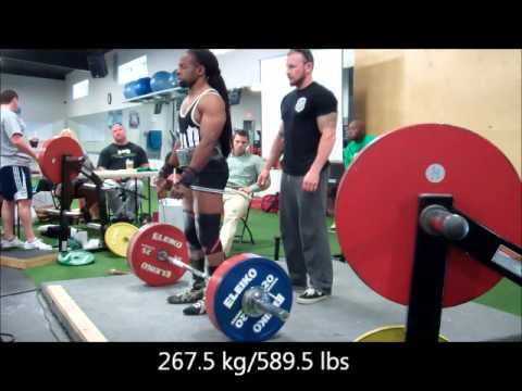 Joe Morrow- 1,360.7 lbs @ 136.02 lbs Raw (2k14 USAPL-Mississippi State)