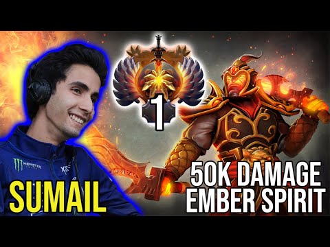 Top 1 SUMAIL Ember Spirit Vs Yawar Ryoya and LukiLuki. 50K DMG Carry.