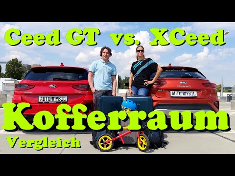 KIA Ceed GT vs. KIA XCeed - Kofferraum Vergleich Test Erfahrung Bericht Alltag Urlaub Reise Gepäck