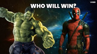 Hulk VS Deadpool 👿 Who will win?🧐 Hindi Explanation #shorts