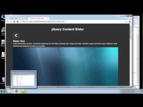 Learn jQuery by making a Content Slider Part 3
