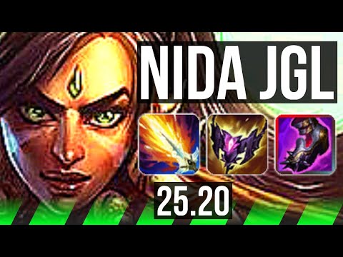 NIDALEE vs GRAVES (JGL) | 71% winrate, 21/2/8, Legendary | KR Master | 25.20