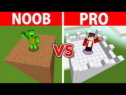 Minecraft NOOB vs PRO: SAFEST SECURITY TOWER BUILD CHALLENGE