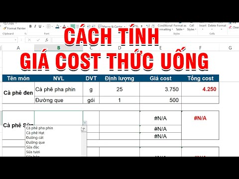 Cách Tính Giá Cost - Phương Pháp Định Giá Menu Đồ Uống Đơn Giản