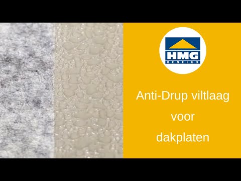Video: Anti-condens-vilt dr!pstop β Vergelijking bij metalen platen en metalen daken