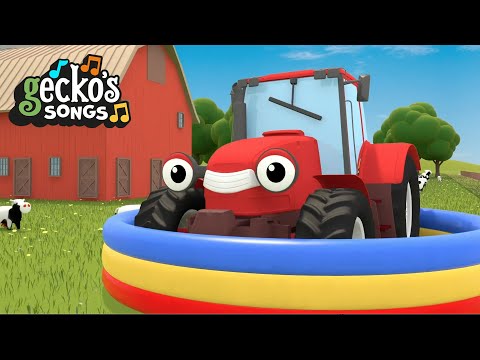 Tractor Videos For Kids | Nursery Rhymes & Kids Songs | Gecko's Garage | Trucks For Children