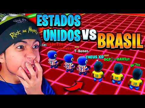 BRASIL VS EUA 😱 3V3 ENTRE PAÍSES VALENDO 30 MIL GEMAS  🤯 THEUS XD VS BABY YODA 🔥