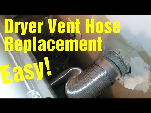 Dryer Vent Hose Simple Replacement.