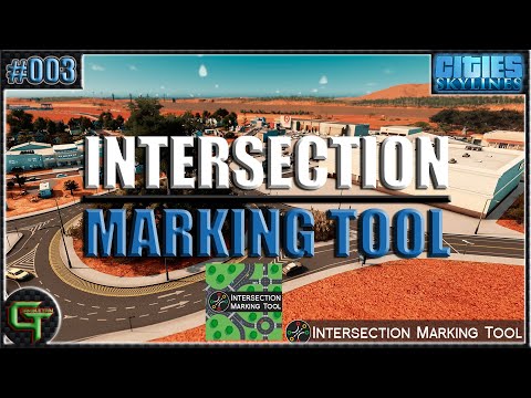 Cities: Skylines | Tutorial | Intersection Marking Tool | Deutsch | #004