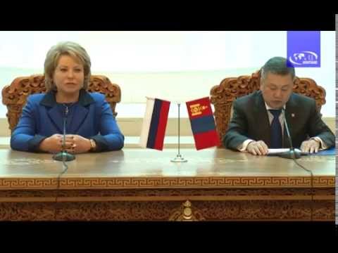 Chairwoman of Federal Council of Russia Ms Valentina Matviyenko visits Mongolia