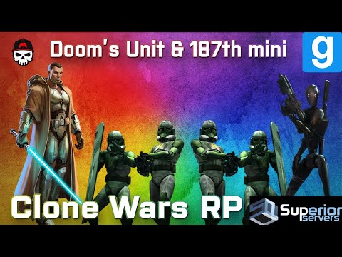 Doom's unit & 187th Legion kill Clankers to save civilians |  Gmod | Clone Wars RP