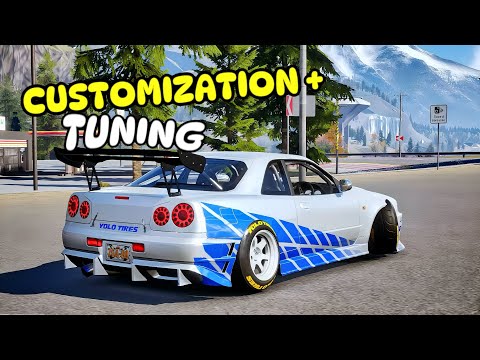 CarX Street : NISSAN GTR R34 (CUSTOMIZATION + TUNING) 4K Mobile Gameplay🔥