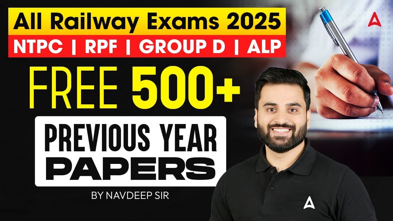 All Railway Exams 2025 | FREE 500+ Previous Year Papers PDF | Practice with PYQs | By Navdeep Sir
