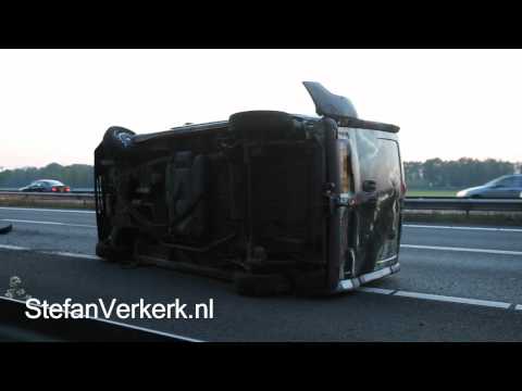 Ongeval met meerdere voertuigen en gewonden op A28 bij Wezep - ©StefanVerkerk.nl