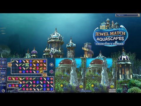 Jewel Match Aquascapes Collector's Edition - Gameplay [Casual/Match-three/Find the differences]