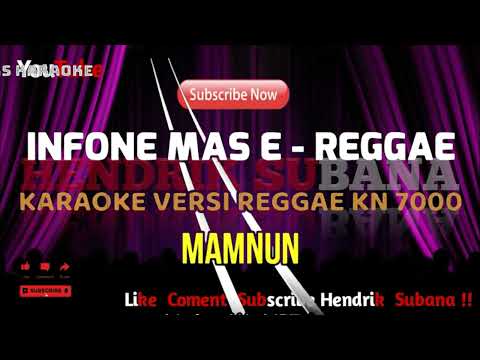 INFONE MASEH - KARAOKE NADA WANITA REGGAE dangdut band VERSION)