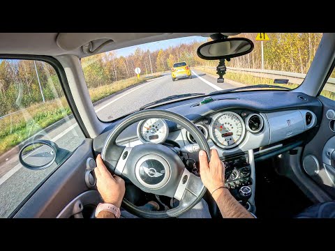 2001 Mini ONE R50 [1.6 90HP] |0-100| POV Test Drive #1412 Joe Black