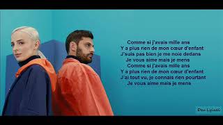 COMME SI J&#39;AVAIS MILLE ANS - Madame Monsieur Ft Kalash criminel (Paroles/Lyrics)