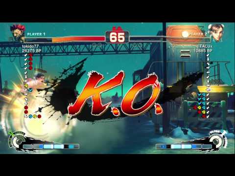 Tokido [Akuma] vs TACUx [Chun] SSF4 Japanese Online Ranked Matches - TRUE-HD