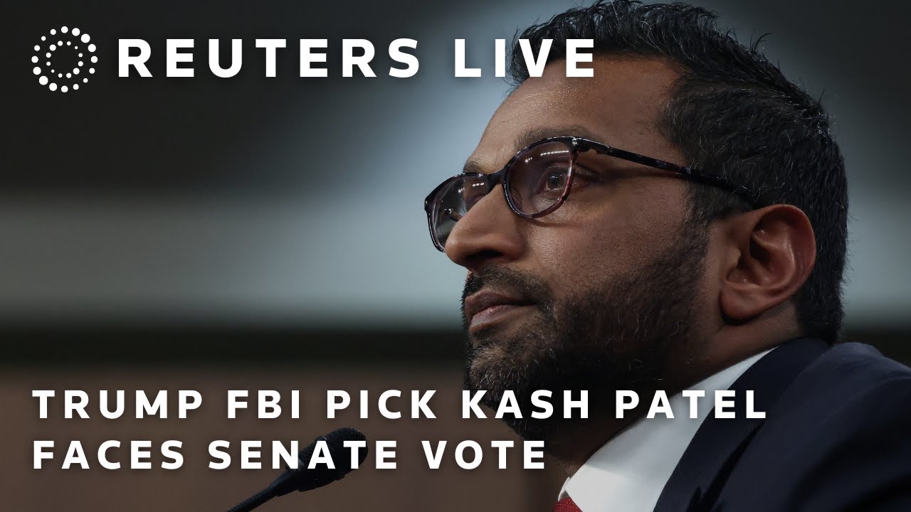 LIVE: Trump FBI pick Kash Patel faces Senate vote