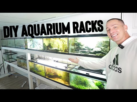 HOW TO build aquarium racks for fish tanks  -2 types  -  the king of DIY