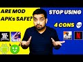 Are You Using Mod Apk? 😮 4 Disadvantages Of Mod Apps | Is Mod Apk Safe?