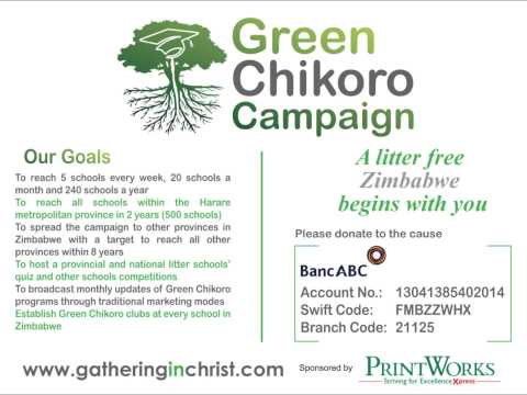 Green Chikoro Schools litter campain