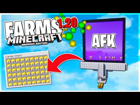 NUOVA FARM di XP e ORO AFK per Minecraft Bedrock 1.20 (MCPE/Xbox/PS4/Switch/Win10)