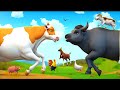 Cow Vs Buffalo Epic Farm Animals Food Battle Mr Donald S Heroic Rescue Mission
