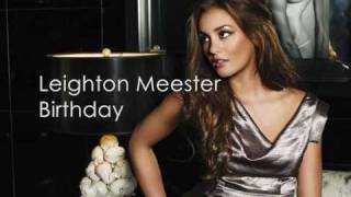 Leighton meester - Birthday - With Lyrics -