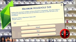How to add more than 8 sims to a household in the sims 4
