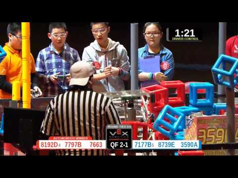 2015 VRC-MS Oppo QF2-1 -  (8192D 7177B) 77-Opportunity Div-VRC Middle School-VEX Worlds 2015