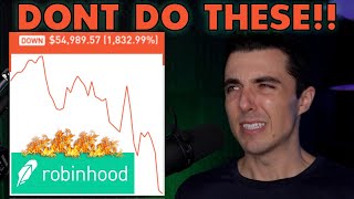 Mistakes That Cost Me BIG Money On Robinhood