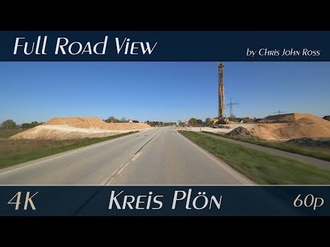 Bundesstraße (B404), Kreis Plön, Germany: Warnau, Nettelsee - 4K (2160p/60p) Ultra HD