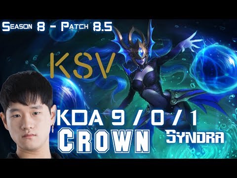 KSV Crown SYNDRA vs CASSIOPEIA Mid - Patch 8.5 KR Ranked