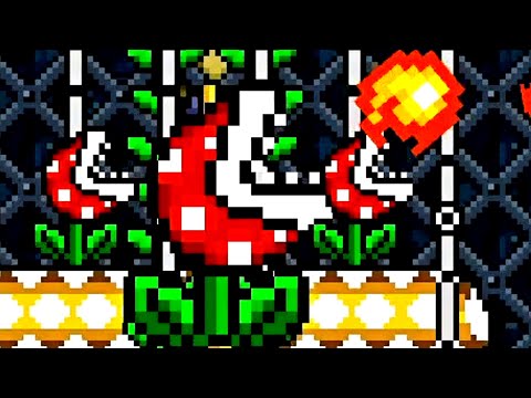 Super Mario Maker 2 🔧 Ferocious Flora Fortress 🔧 Cedriceent